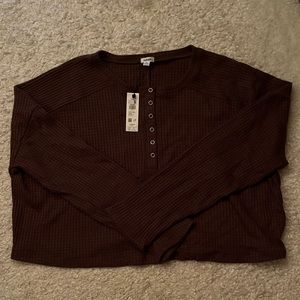 GARAGE waffle knit long sleeve